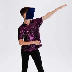 Boys Sequin Ballroom Shirt